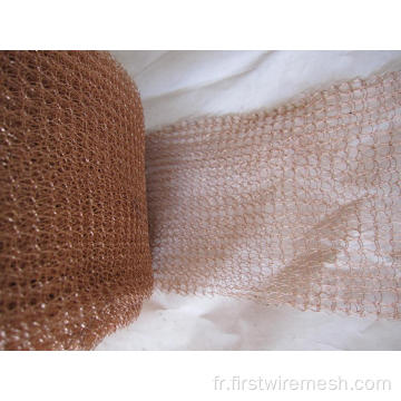 treillis en cuivre en tricot